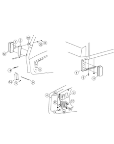 Turn Signal-Brake Lights Diagram and Parts List for 239 39A100 Cub Cadet Lawn Tractor Accessories